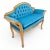 Antique French Regency Gold Gilded Tufted Back Bench Newly Reupholstered For Sale In Chicago - Image 6 of 7