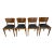 Mid-Century Modern Low Back Rosewood Dining Chairs - Set of 4 For Sale