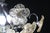 1980s Wonderful Gold and Transparent Murano Glass Ceiling Light Flower For Sale - Image 6 of 13