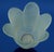 Tulip-Shaped Blue and White Murano Opaline Glass Vase by Alfedo Barbini, Italy, 1950s For Sale - Image 11 of 18