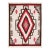 1930s White Diamond Tribal Antique American Navajo Rug 4'x 5' 4" Flatweave Wool Carpet For Sale