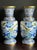 White Rare Pair of Large Chinese Ming Style Blue and White Cloisonné Vases For Sale - Image 8 of 12