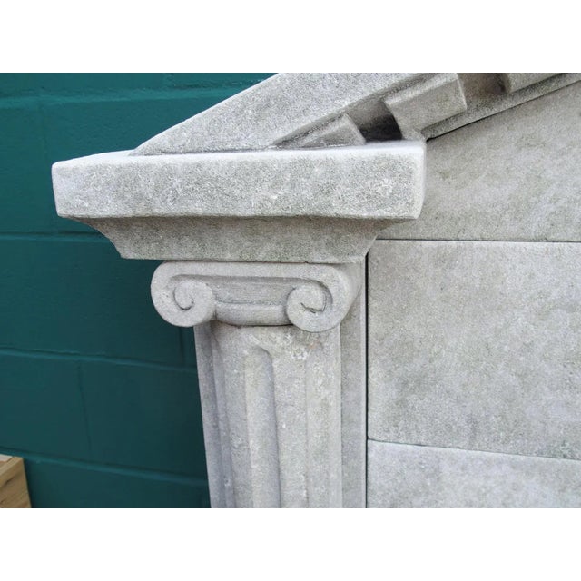 Neoclassical Neoclassical Style Carved Limestone Wall Fountain From Northern Italy For Sale - Image 3 of 12