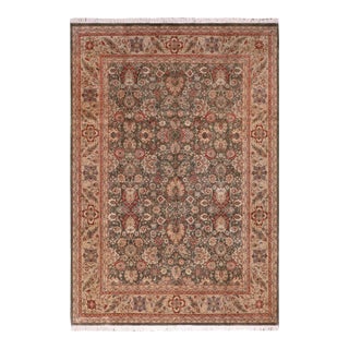1990's Pak-Persian Green/Tan Wool Rug - 9'2'' X 11'8'' For Sale