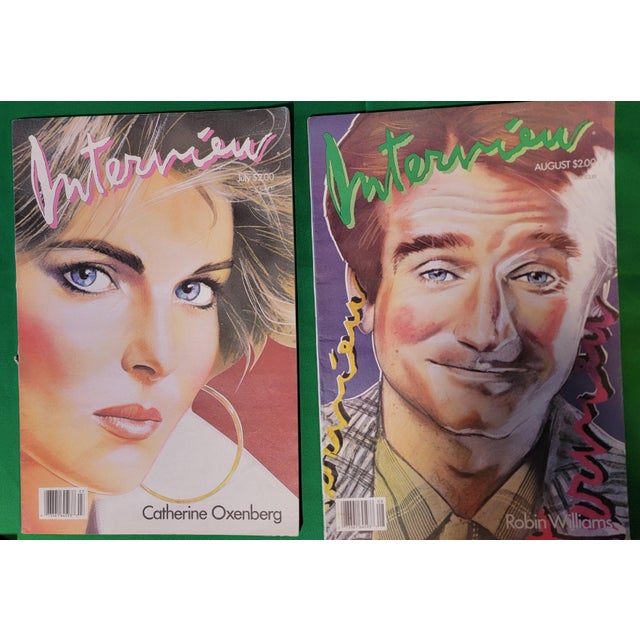 Paper Interview Magazine Collection 1980's 10 Pieces Andy Warhol For Sale - Image 7 of 12