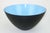 Mid-Century Modern Krenit Large Blue Enamel Danish Modern Bowl by Herbert Krenchel, 1960's For Sale - Image 3 of 11