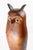 Wood 1980's Carved Wood Folk Art Owl After Smithsonian Museum Example, Signed For Sale - Image 7 of 13