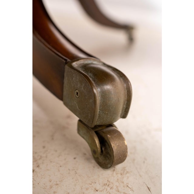 Maitland-Smith Round Dining Room Table With Perimeter Leaves For Sale - Image 12 of 18