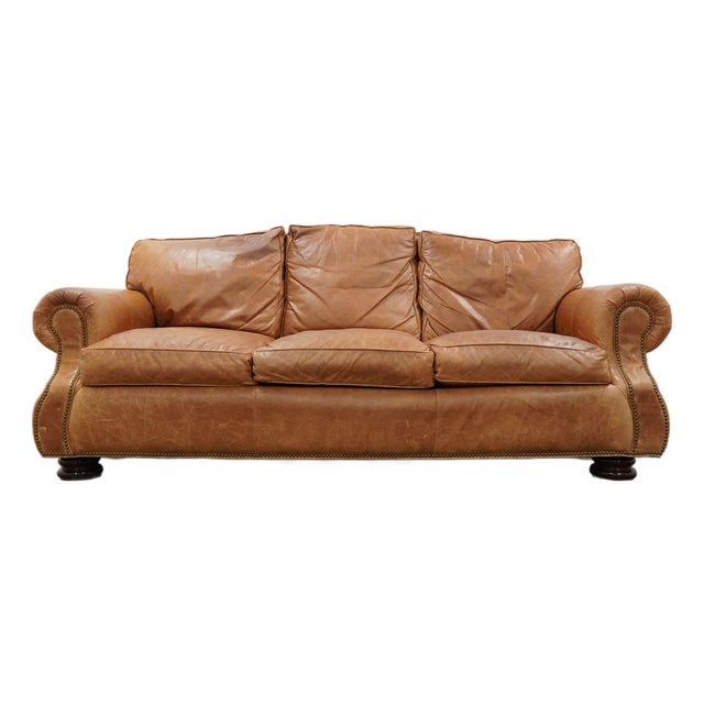 Hancock & Moore September Leather Sofa For Sale