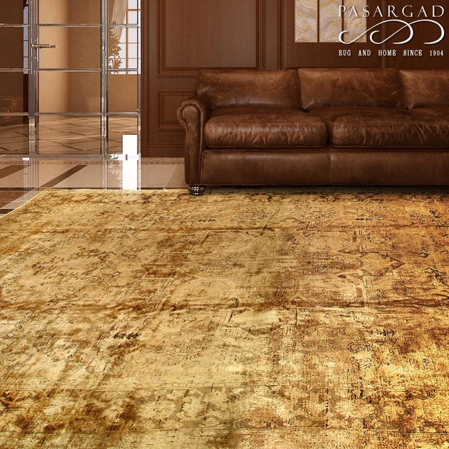 Traditional Pasargad N Y Persian Heriz Handmade Hand-Knotted Rug - 13′ × 19′ For Sale - Image 3 of 3