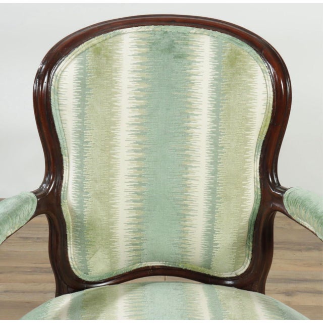 Late 18th Century Pair of George III Open Armchairs For Sale - Image 4 of 6