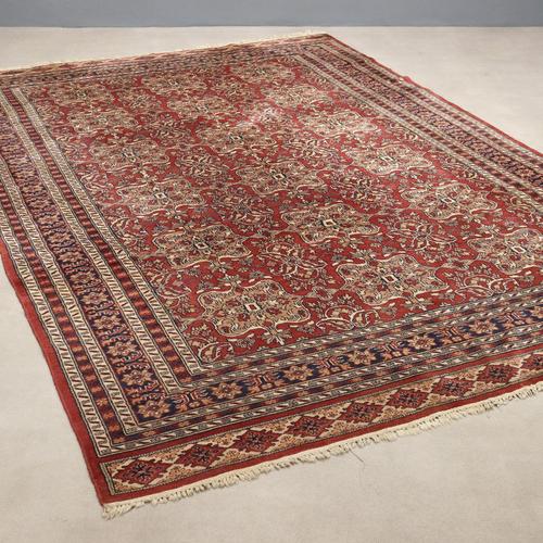 Brown Vintage Karabakh Rug, Pakistan For Sale - Image 8 of 8