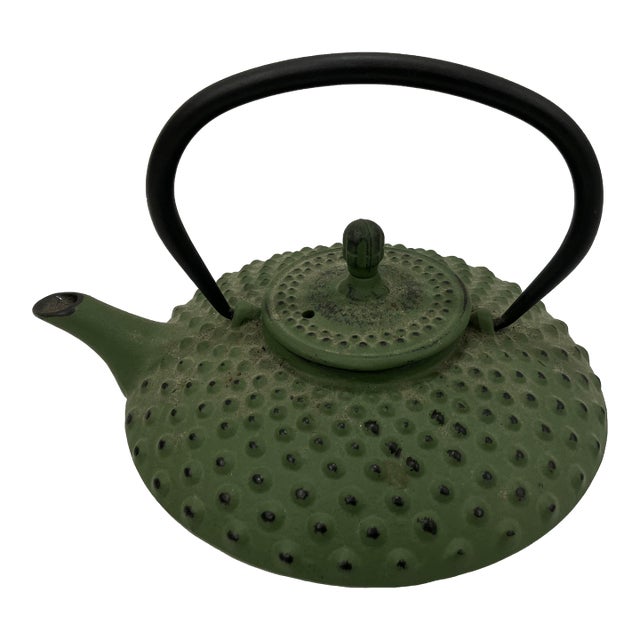 1980s Japanese Iron Tea Pot For Sale