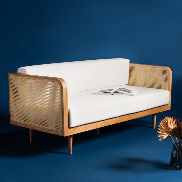 For the daydreamer longing for an afternoon repose, the Helena French Cane Daybed responds with the luxurious look of...