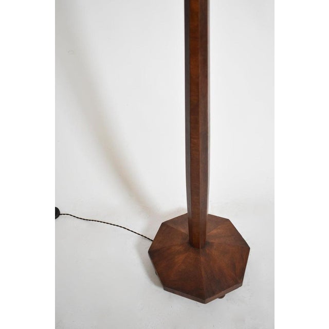 Art Deco Wooden Floor Lamp, 1930s For Sale - Image 3 of 5