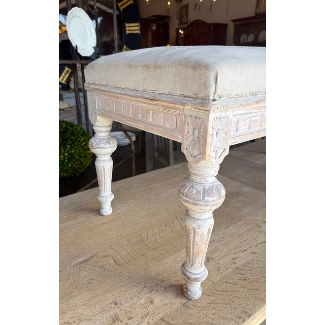 Early 19th Century Early 19th Century Gustavian Style Swedish Footstool For Sale - Image 5 of 15