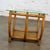 Mid 20th Century Mid-20th Century MCM Coastal Style Side or End Table With Bent Rattan Base and Rectangle Glass Top For Sale - Image 5 of 18