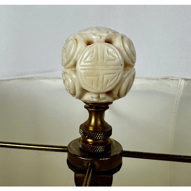 Waterford “Lismore” Round Cut Crystal Table Lamp-Customized Shade, Brass Base For Sale - Image 9 of 12