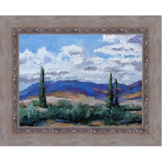 Southwest / Southwestern Cloudscape Oil Painting For Sale - Image 10 of 11