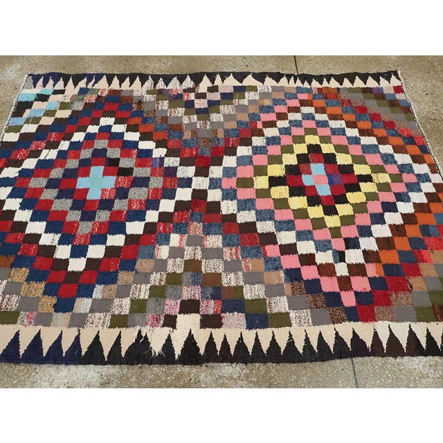 Textile Galerie Shabab Collection Mid-20th Century Persian Flatweave Kilim Rug For Sale - Image 7 of 10