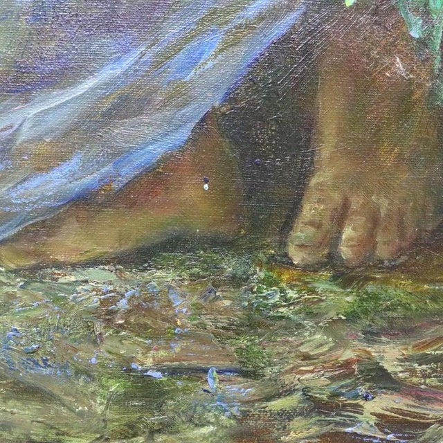 Vintage Neoclassical Master Copy After Fowler’s “Nymph & Butterfly" For Sale - Image 6 of 12