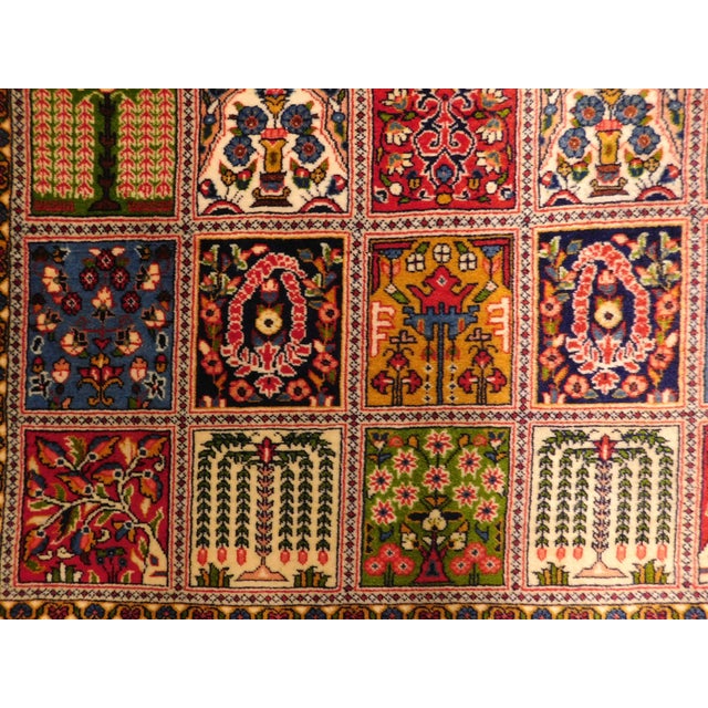 Vintage Persian Wall Hanging Garden Panel Rug For Sale - Image 9 of 12