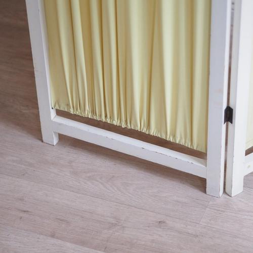 Upholstered 3-Fold Screen, 1900s For Sale - Image 9 of 10