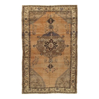 Vintage Hand Knotted Area Rug 6ft 7in X 10ft 7in For Sale