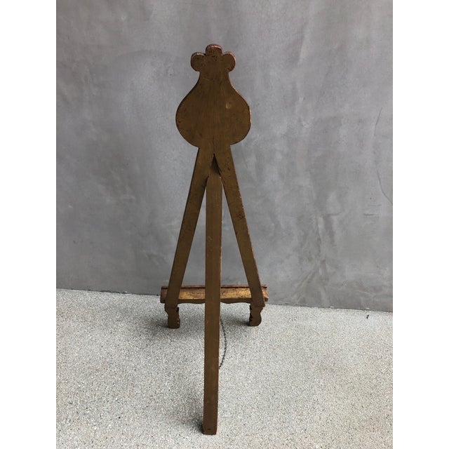 Antique Gold Easel Picture Stand Chairish