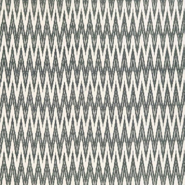 Sample - Schumacher Kilimanjaro Ikat Fabric in Charcoal For Sale