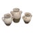 Pottery Barn Tuscan Handcrafted Terracotta Double-Handled Urns, Set of Three For Sale