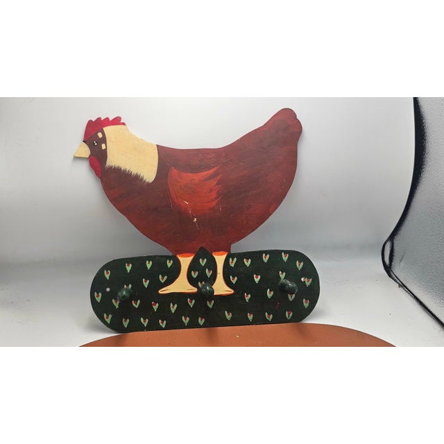 Vintage Covent Garden Wooden Rooster Hanger, 1980s For Sale - Image 8 of 8