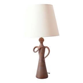 Anthropomorphic Ceramic Lamp, 1950s For Sale