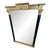 Vintage Neoclassical Style Black and Gilt Mirror For Sale