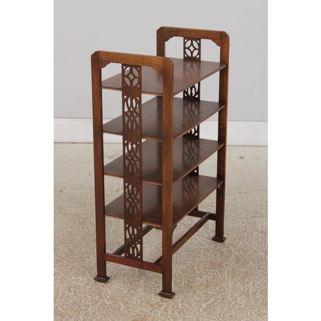 Baker Historic Charleston 4 Tier Mahogany Etagere Shelf For Sale - Image 10 of 12