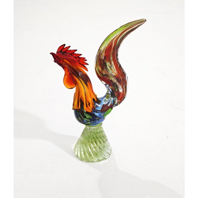 1960s Mid-Century Modern Murano Glass Sculpture Rooster, Italy, 1960s For Sale - Image 5 of 18
