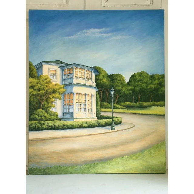 From Bell & Finch Studio Shop, here is an original painting by June Parrish Cookson. Buttery-yellow sunlight washes over...