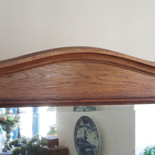 Brown Antique Chest of Drawers with Mirror Top, 1890s For Sale - Image 8 of 18