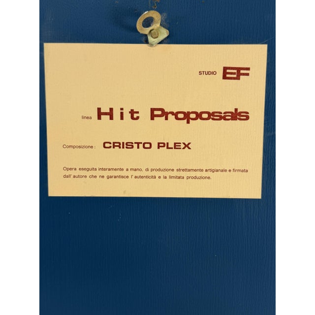 1960s Italian Sacred Painting in Smoked Glass and Brass, 1960s For Sale - Image 5 of 12