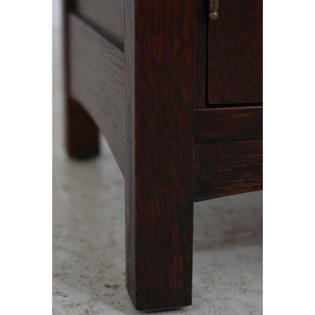 Stickley Mission Oak Nightstand Cabinet For Sale - Image 15 of 18