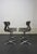 Set of four thermoformed Pagholz chairs with metal star bases, designed by Adam Stegner for Flototto in the 1970s. They...