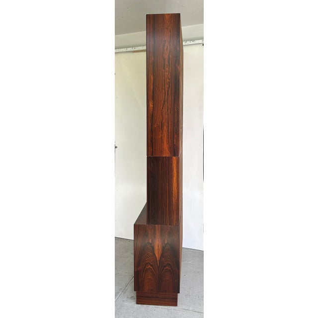 Mid 20th Century Carlo Jensen Poul Hundevad Danish Rosewood Bookcases, Pair For Sale - Image 12 of 15