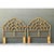 Mid-Century Modern Vintage Rattan Web Twin Headboards - Pair For Sale - Image 3 of 12