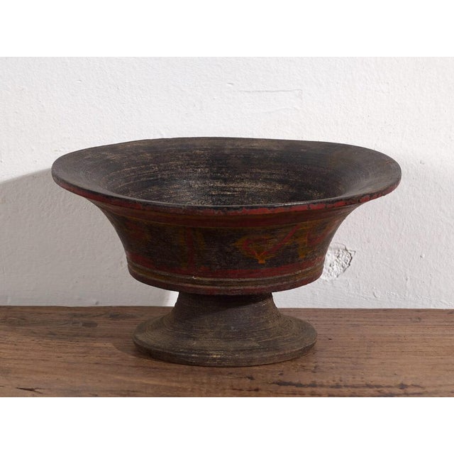 Antique Tibetan Wooden Bowl For Sale - Image 5 of 6