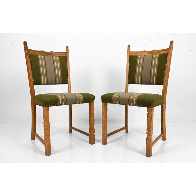Mid-Century Modern 1960s Set 4 Danish Dining Chairs Mid Century Modern For Sale - Image 3 of 13