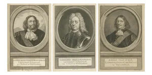 Dutch Naval Portraits, 1700s, Paper, Set of 3