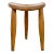 Vintage Studio Crafted Three Legged Stool in Oak For Sale