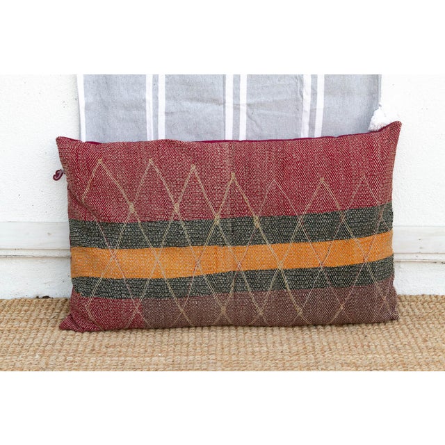 Antique Earthy Stripe Saami Floor Lounger For Sale In Los Angeles - Image 6 of 8