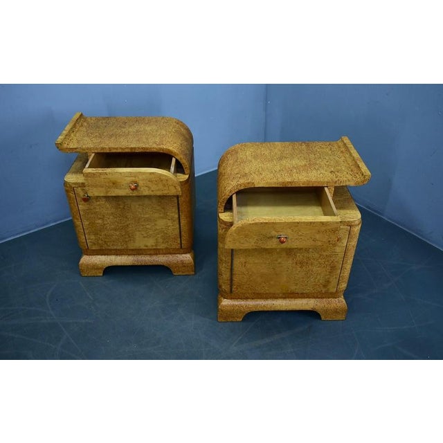 Art Deco Bedside Tables, Czechoslovakia, 1937, Set of 2 For Sale - Image 4 of 18