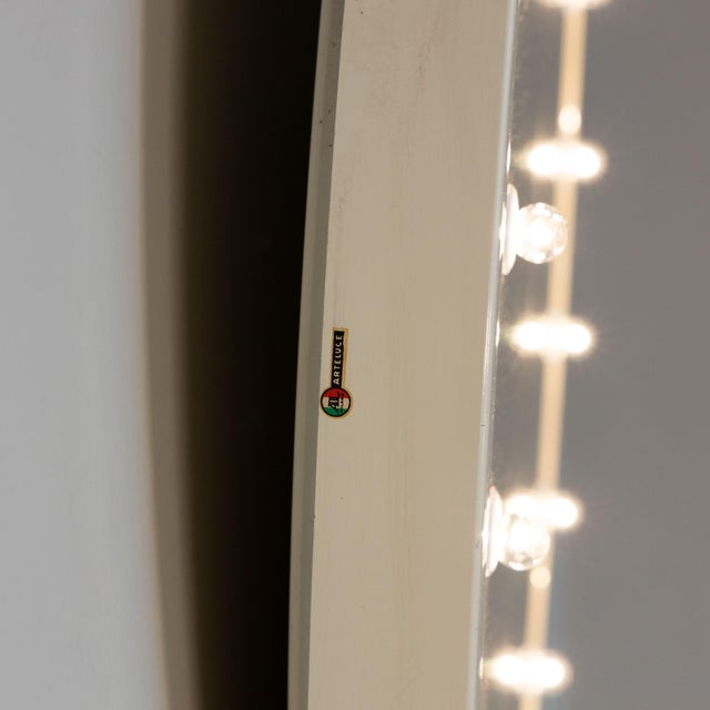 Mod. 51/A Luminous Wall Mirror by Gino Sarfatti for Arteluce, 1950s For Sale - Image 10 of 15